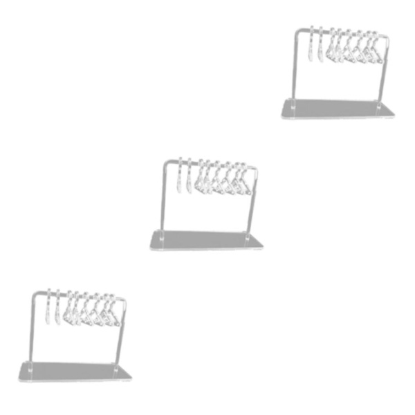 1/2/3 Söt Örhänge Display Stand Mini klädhängare Rack Dekor för Clear 15 x 6 x 11cm 3Set