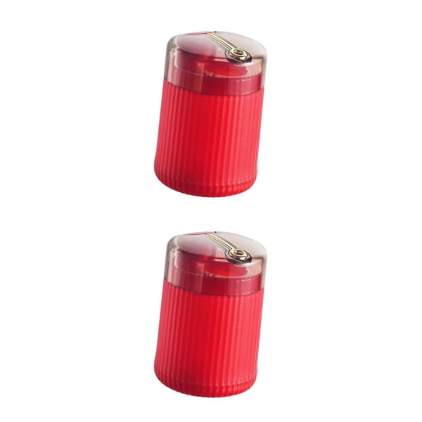 1/2/3 Push Type Tandpetare Dispenser Tandpetarlåda för barer Red 85 x 60mm 2Set