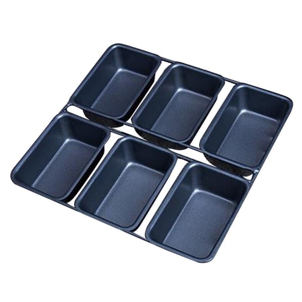 1/2 6 koppar mini limpa Pan Non Stick Pan Bakeware Mini desserter 1Set