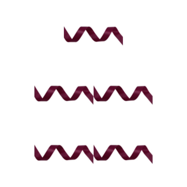 1/2/3/5 Fashionabla satinband för sömnad och hantverk - lätt att wine red 275 6mm 5PCS