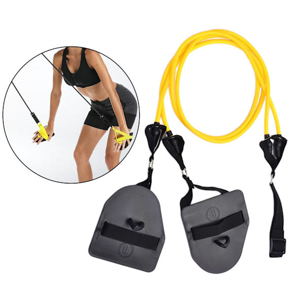1/2/3/5 Motståndsband för simning För Armtränare för För Yellow 20lb 1 Pc