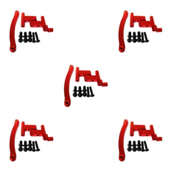 1/2/3/5 Aluminiumlegering Styrservo Saver komplett för 1/18 Red 5Set