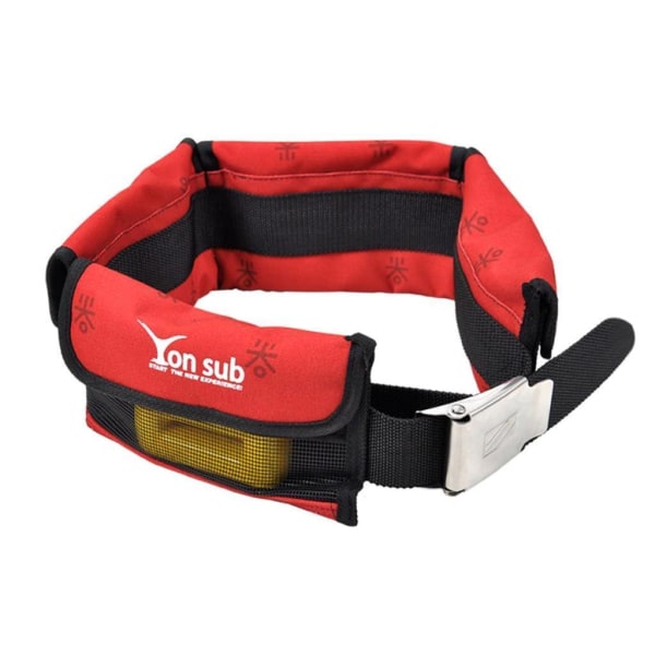 1/2/3 Dykning Heavy Duty Bälte Snorkling Webbing & fickor Red 145cm 1Set