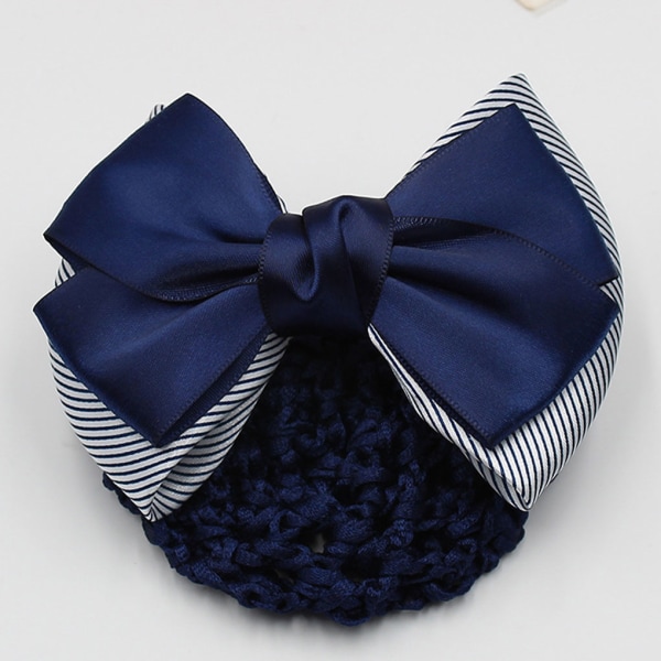 1/2/3/5 tyg lätt att bära Elastiska hårnät för moderiktiga Two Bows-black 1Set