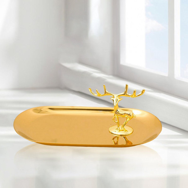 1/2/3/5 Smycken Organizer Stand Fack Display Rack för ringar Small Antler Style D 1Set