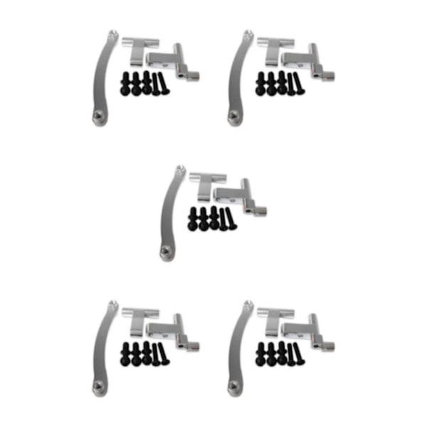 1/2/3/5 Aluminiumlegering Styrservo Saver komplett för 1/18 Silver 5Set