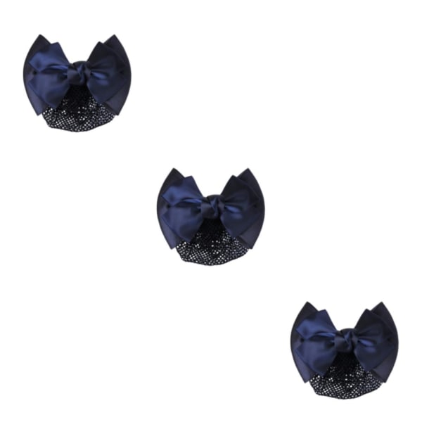 1/2/3/5 tyg lätt att bära Elastiska hårnät för moderiktiga blue fine net 3Set