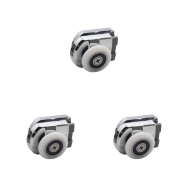 1/2/3 zinklegering Duschdörr Rullhjul för Duschrum Dusch Bottom 4 x 3.5cm 3Set