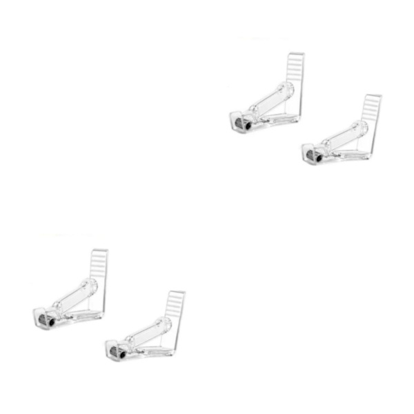 1/2/3/5 Håll hårt duk Justerbar tygklämma för Transparent 2PCS 2Set