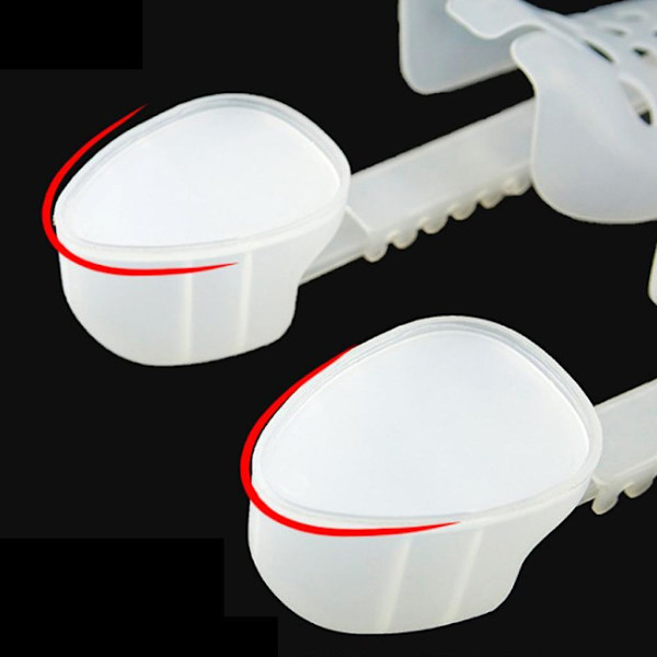 Justerbar längd Kvinnor Män Plast Sko Tree Stretcher White EU35-39