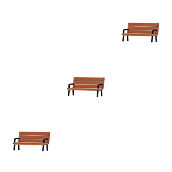 1/2/3/5 Handmålad 1/64 bänk Människor Modell Filmrekvisita Only Bench 3Set