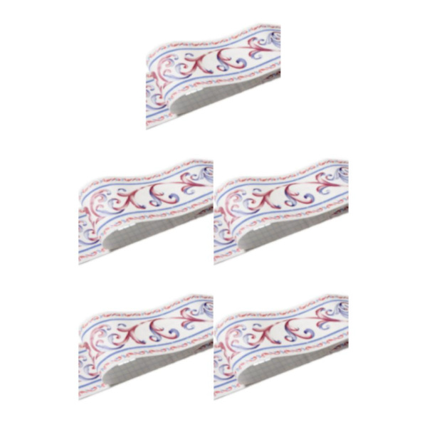 1/2/3/5 Retro Fashion PVC vattentät midjelinje för robust vägg white vine flower 5Set