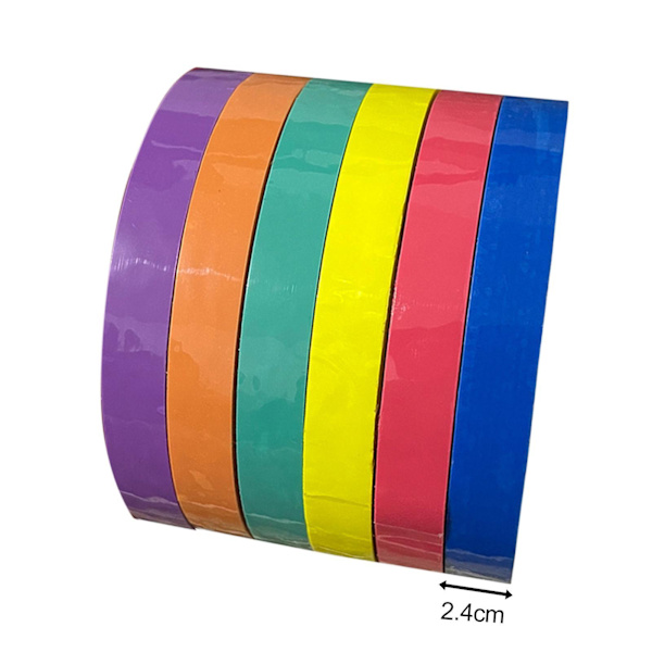 1/3 6st Sticky Ball Tape Dekompressionsleksaker Hantverksspel för Dark Color 2.4cm 1 Pc