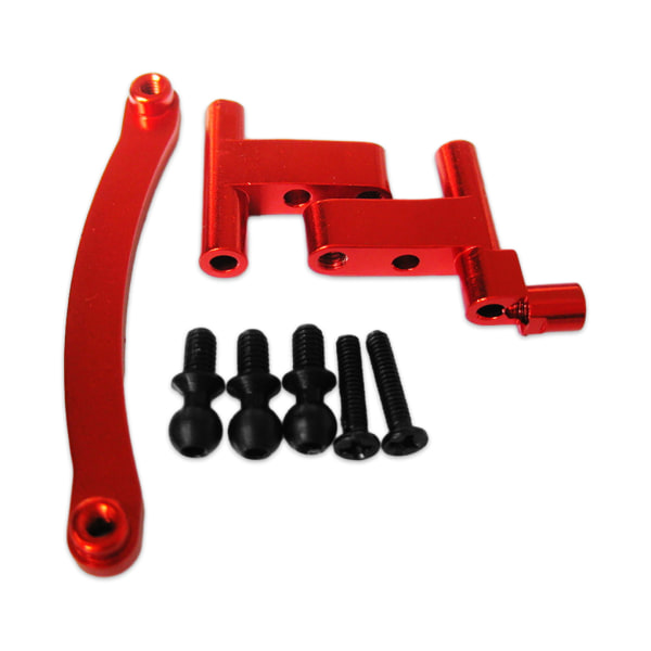 1/2/3/5 Aluminiumlegering Styrservo Saver komplett för 1/18 Red 1Set
