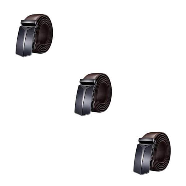 1/2/3/5 Retro Trend True Läder midjebälte Rich Texture brown 110cm 3PCS