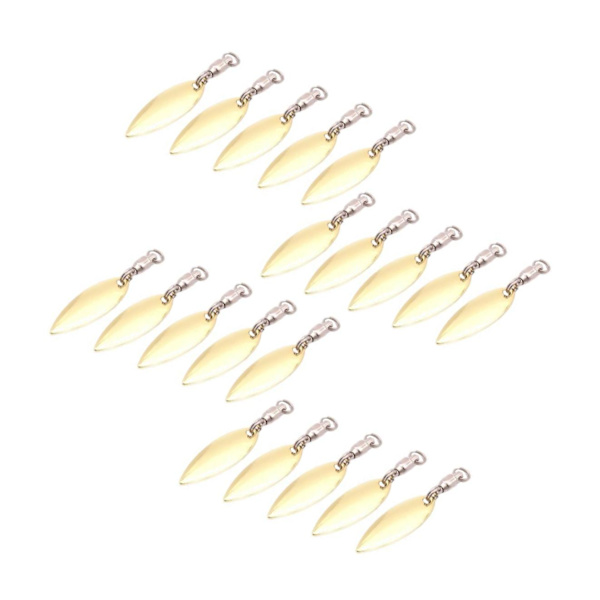 1/2/3/5 20 stycken Fiskedrag Verklighetstrogna fiskedrag Reflekterande Gold L 1Set