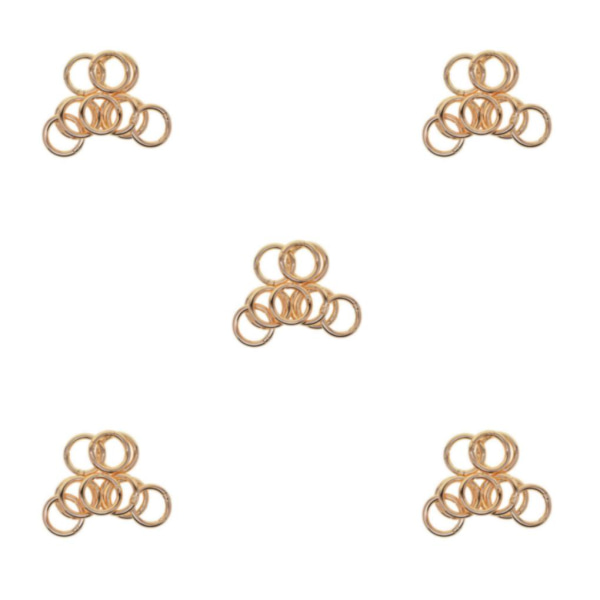 1/2/3/5 10 st runda fjäderkrokar karbinnyckelnyckel golden 28mm 5Set