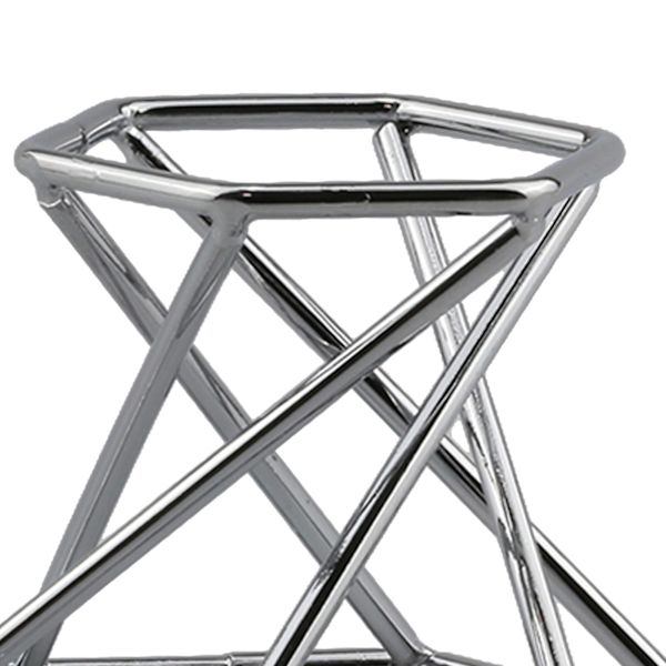 1/2/3/5 glasobjektiv med kulstativ för mineralprov Hexagon Silver 1Set