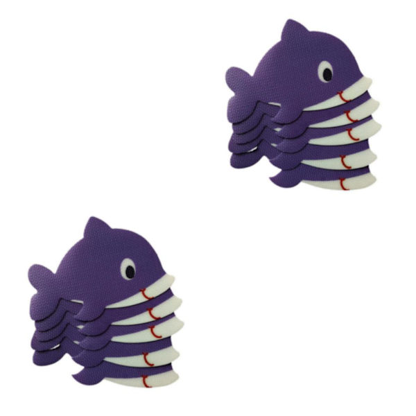 1/2/3/5 5st Badkar Non För Slip Safety Treads Sticker Dolphin 140X140mm 2Set