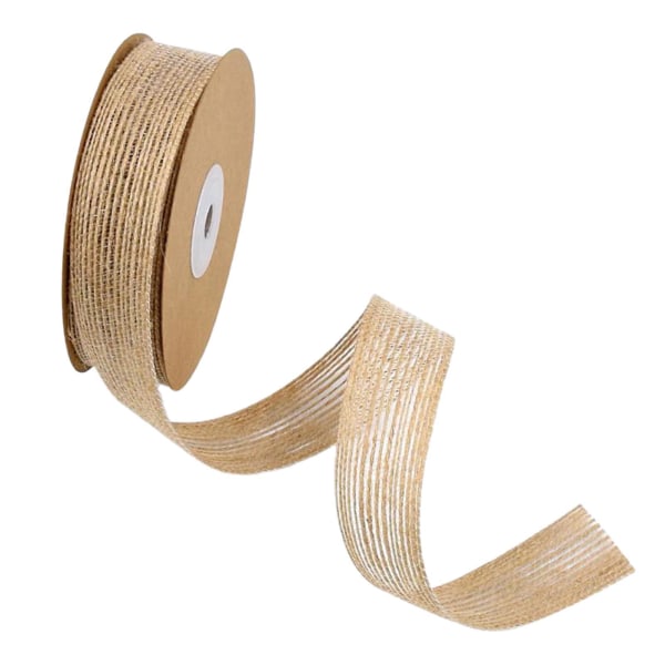 1/2/3/5 Naturlig jute Burlap Ribbon Home Craft Present Souvenir 3.8cm 1Set