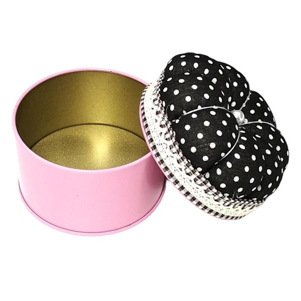 1/2/3 stift Kudde Nålkudde med case för hemsömnad Black 7.6x7cm 1Set