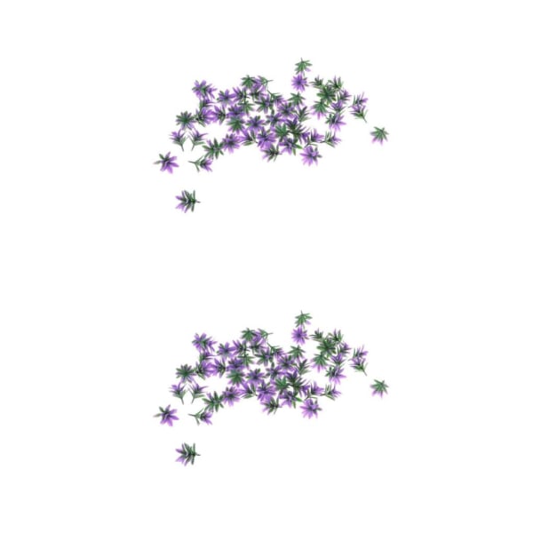 1/2/3/5 50st Model Weeds for Architecture Train Railway Wargame Purple 2Set