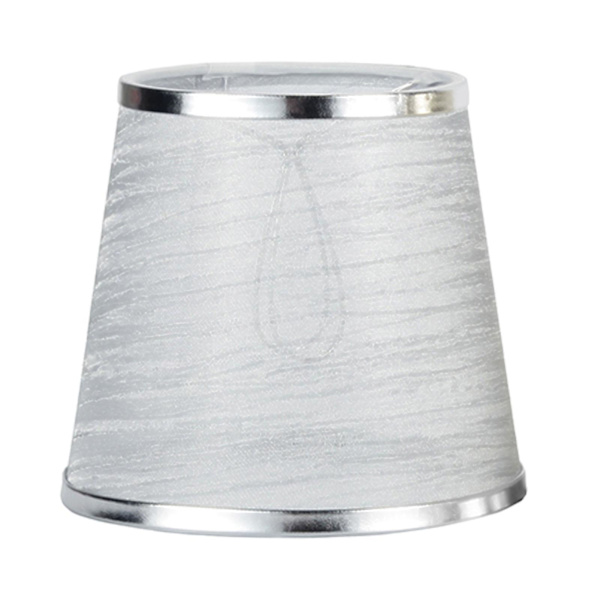 Lampskärm dekorativ tyglampskärm för festdekoration Silver