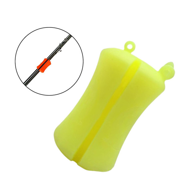 1/2/3/5 Bärbar fiskespö Fast boll Slitstark Slitstark Yellow 6 x 3.8cm 1Set