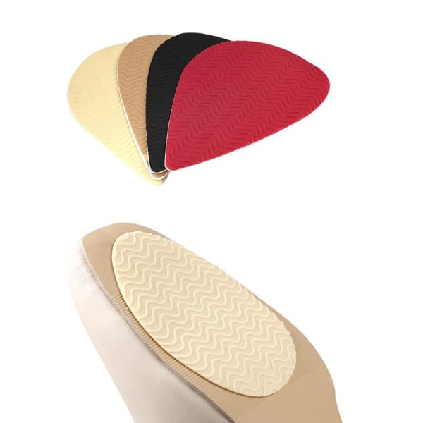 1/2/3/5 Non För Slip Shoe Pads Självhäftande gummi för hög Tip Head Red 1Set