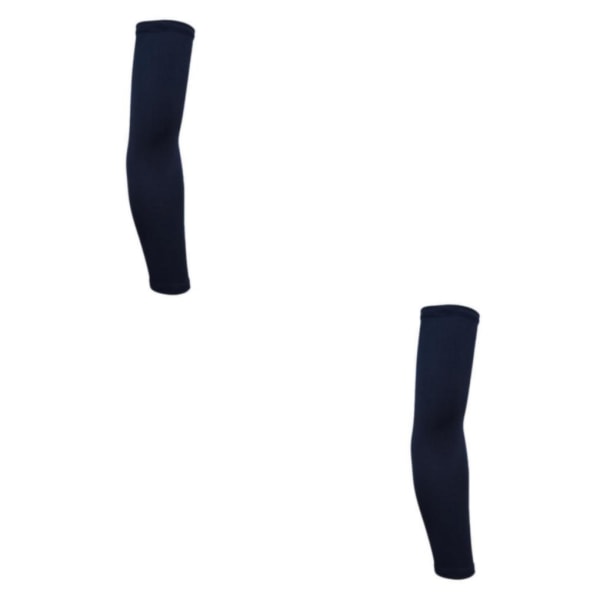 1/2/3/5 Solskydd Arm Sleeves Cykling För Golf Sports Arm Navy Blue 2Set