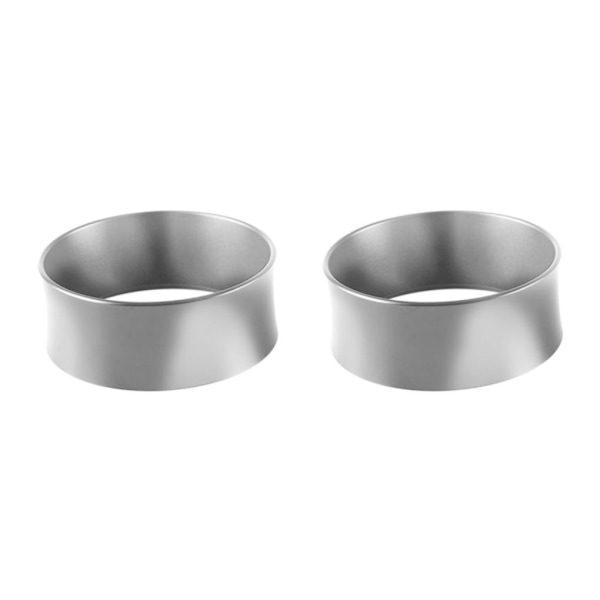 1/2/3/5 58mm kaffedoseringsringar för espressodoseringstratt Silver 75.3x29mm 2Set