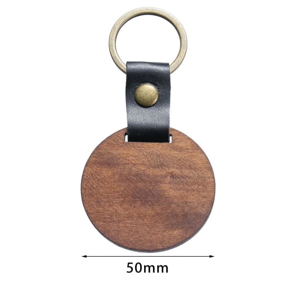 1/3/5 10x trä nyckelring blanketter printed med nyckelbrickor för Round 1Set