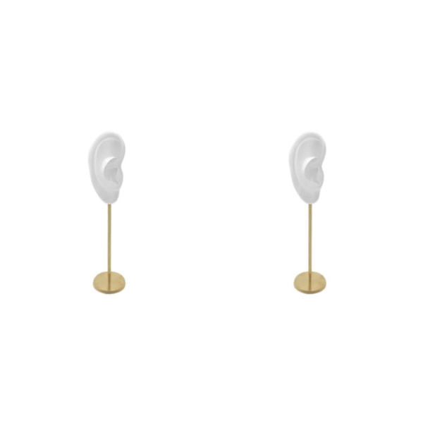 1/2/3 Örhänge Display Stand Human Ear Model Stud Holder Showcase Right Translucent Height: 18cm 2Set