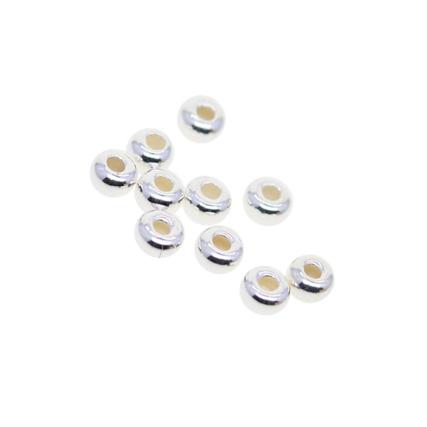 1/2/3 10 st 925 Sterling Silver spacer Bead DIY Craft Supply 1Set