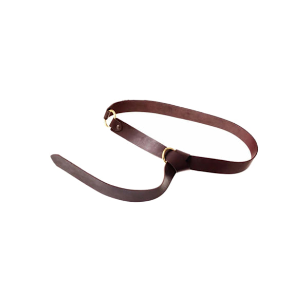 1/2/5 Premium PU Läder Ring Bälte Kostymtillbehör 160cm Deep Brown 160 x 3.5cm 2Set