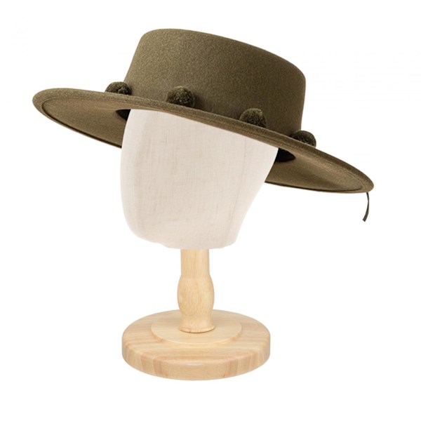 Skyltdocka Huvud Hattar Glasögon Pannband Hårstycken Display Stand Light Brown
