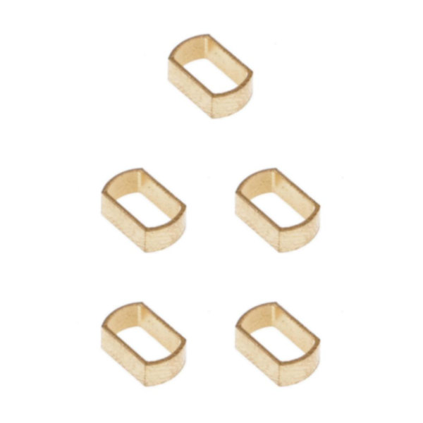 1/5 fiskerullehandtagsdelar Byt monteringshål 5 mm x 8 mm 5Set