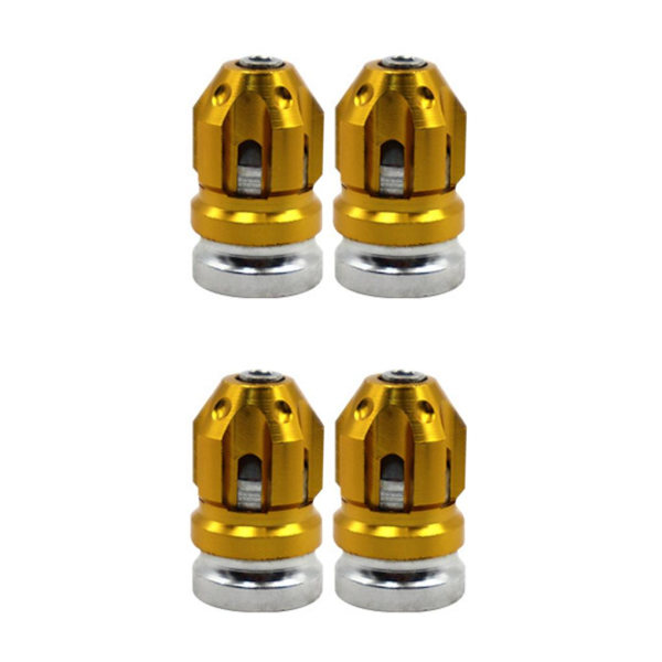 1/2/3/5 2st Däckventil Stamskydd Skydd Passar för motorcyklar Gold 26x15mm 2Set
