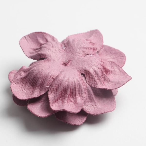 1/2/3/5 10 stycken Camellia Flower Heads för gör-det-själv-hårtillbehör Fuchsia 4.5cm 1Set