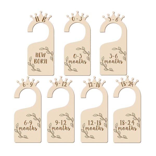 1/2 7 st Baby Closet Dividers Klädorganisatorer för dagligt bruk 1Set