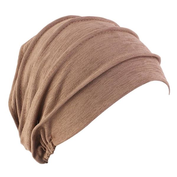 1/2/3/5 Cap Bomullshuvud För Cover Håravfall Mjuk Coffee 56-58cm 1Set
