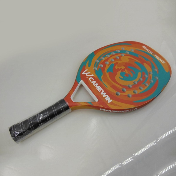 Beach Tennis Paddle Racket Utrustning för nybörjare med Ball Bag orange 48x23.5cm