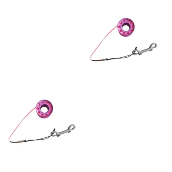 1/2/3/5 Diving Finger Reel Guide Spool 15m Line Dual Ended För Purple 15M Wire 2PCS