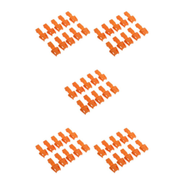 1/2/3/5 10 Styck Plast För Dragkedja Avdragare Ändlås Dragkedja Drag Orange 3.5x1.7cm 5Set