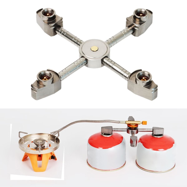 Bärbar spisadapter Brännarkontakt för utomhuscamping