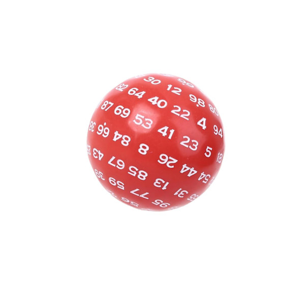 1/3/5 Akryltärningar Spelunderhållning Familjepolyedriska tärningar Red 48mm 1Set