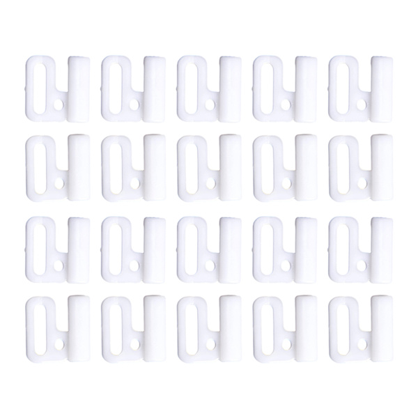 1/2/3/5 Plast BH Strap Juster Spänne Vackert utförande white 14mm 2Set