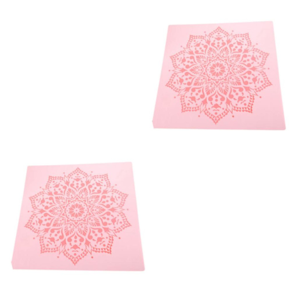 1/2/3 Återanvändbar Mandala extra målningsmall för enkel gör-det-själv As Shown 1 2Set