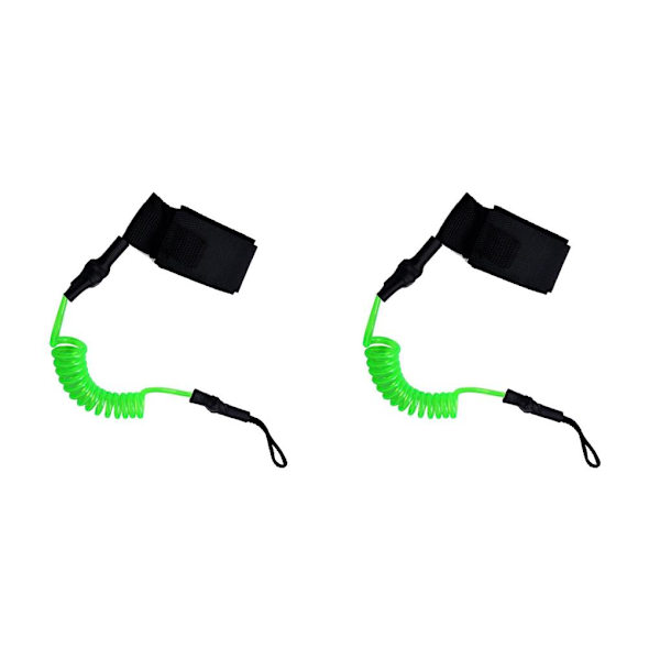 1/2/3/5 Raft Stretch Rep med Elastiskt koppel Pålitlig och Fluorescent Green 45cm 2PCS