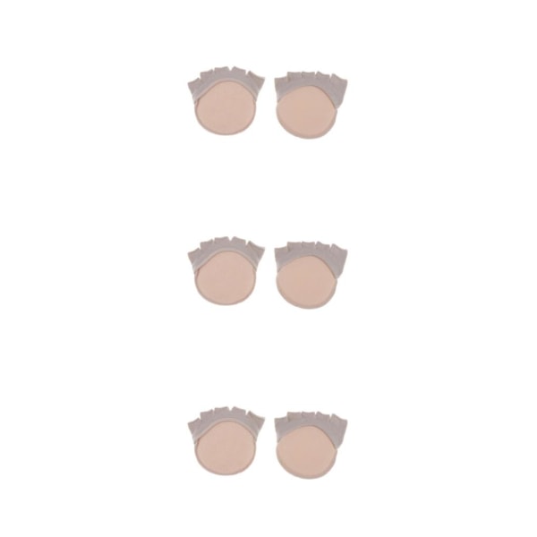 1/2/3/5 Invisible För No Show Five Toe Half Feet Strumpor Nude 3Set